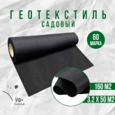 Геотекстиль Вебер.Текс Лайт 40m2 / Спанбонд черный марка 80/ Садовая геоткань для дорожек/ от сорняков и вредителей